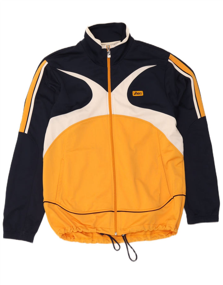 Asics Træningsdragt til mænd Topjakke Stor marineblå Colourblock Polyester