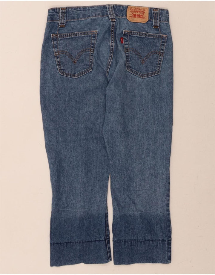LEVI'S Womens 525 Capri Jeans US 4 Small W30 L23 Blue Cotton Vintage Levi's and Second-Hand Levi's from Messina Hembry 