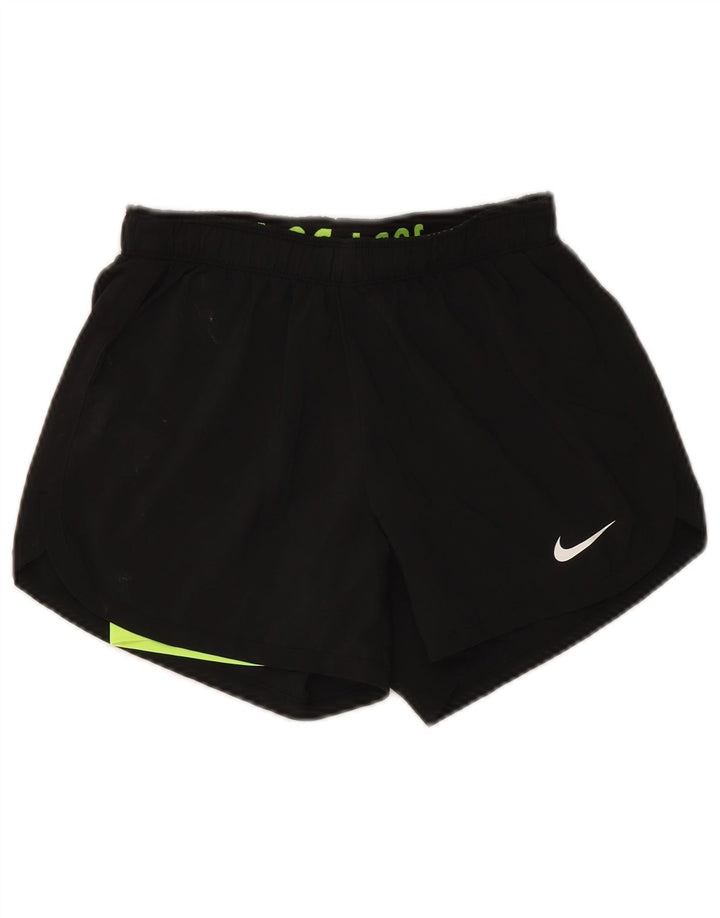 Nike Dame Dri Fit Sport Shorts UK 8 Small Black