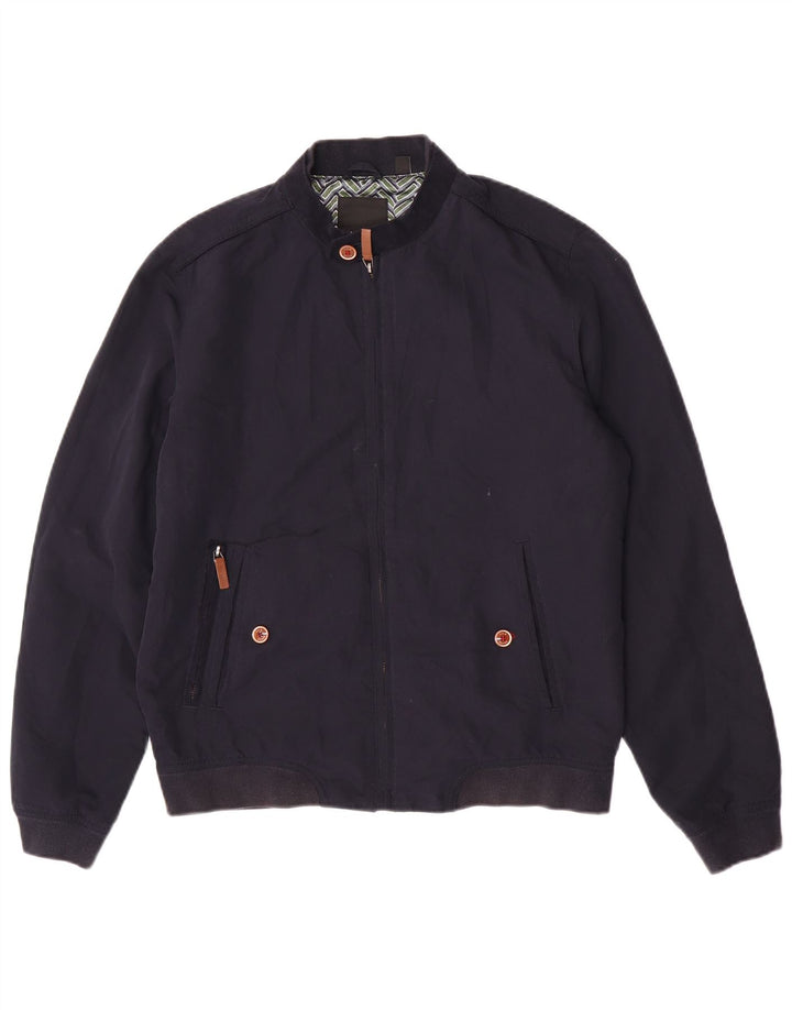 Ted Baker Bomberjakke til mænd str. 3 Medium Navyblå polyester