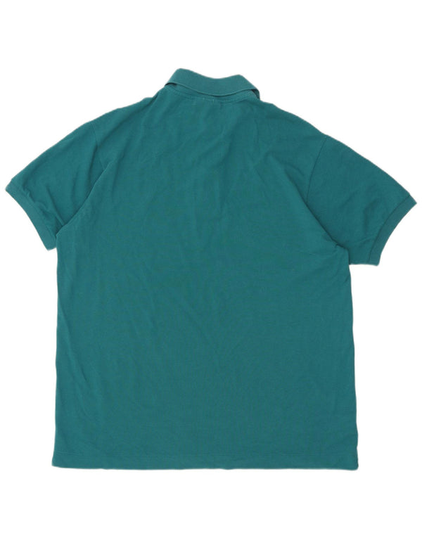 Lacoste herre klassisk pasform poloskjorte str. 6 XL turkis bomuld