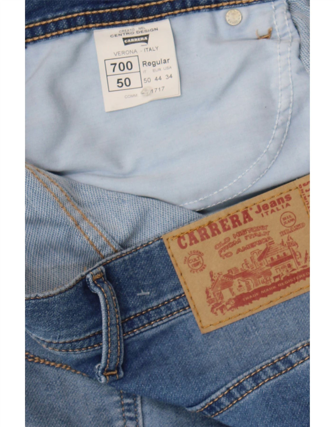 CARRERA Mens 700 Slim Jeans IT 50 Large W34 L33 Blue Cotton Vintage Carrera and Second-Hand Carrera from Messina Hembry 