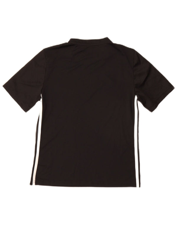 ADIDAS Boys Aeroready T-Shirt Top 13-14 År Sort Polyester