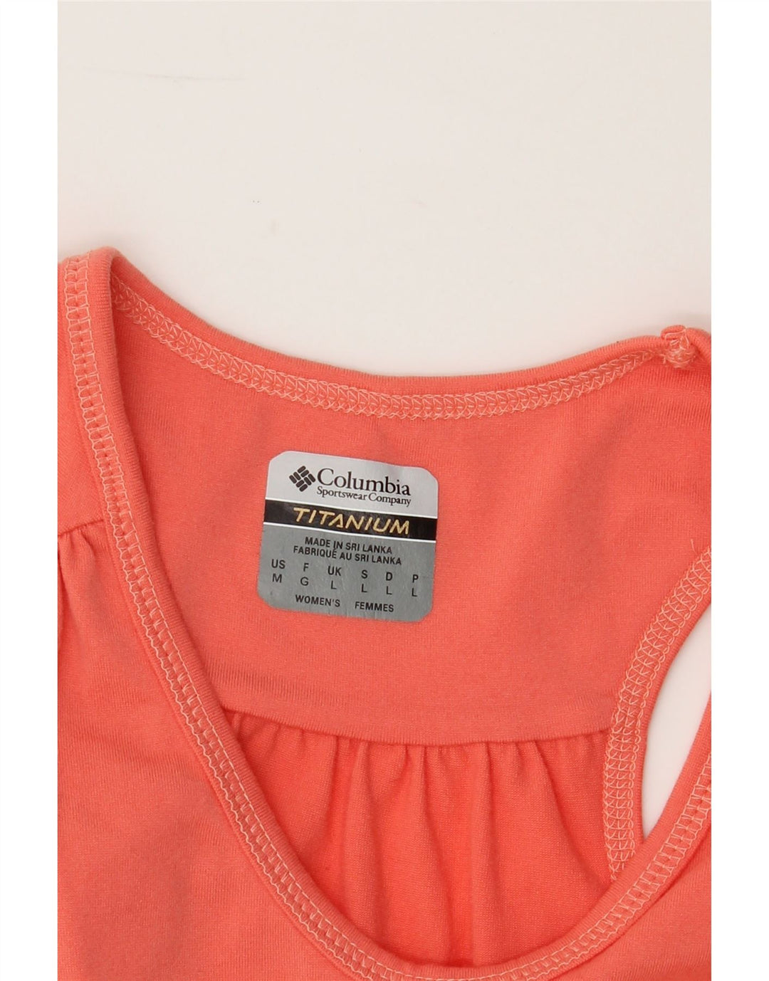 COLUMBIA Womens Titanium Vest Top UK 14 Large Pink Nylon Vintage Columbia and Second-Hand Columbia from Messina Hembry 