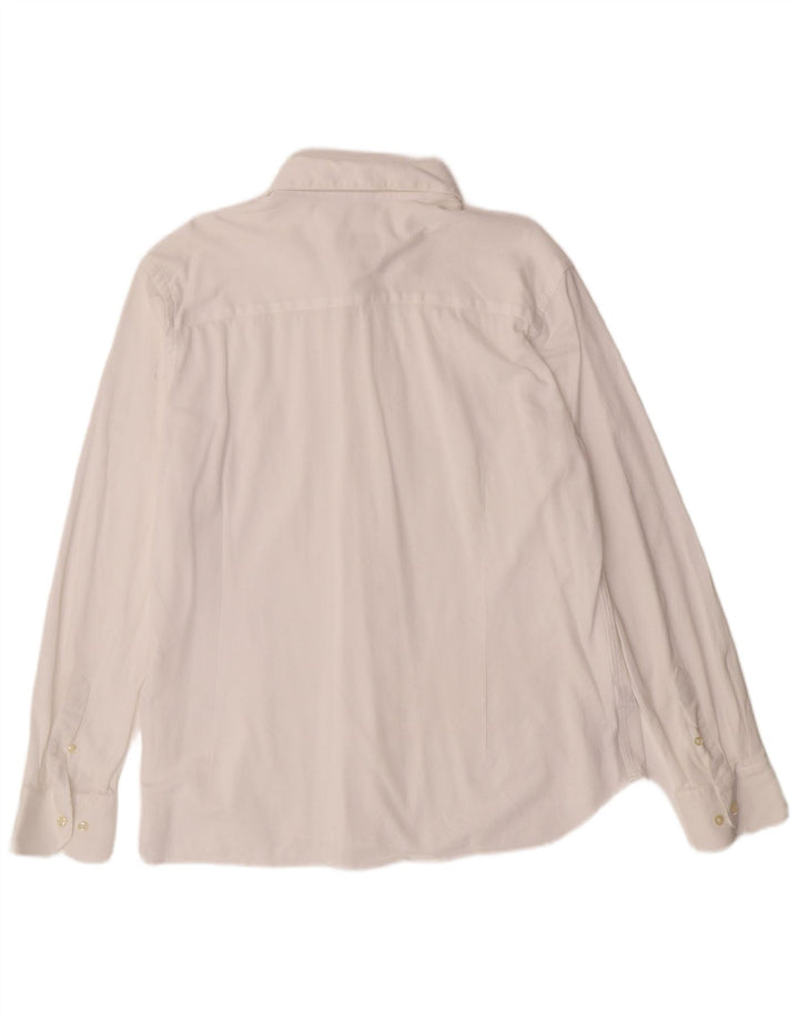 Massimo Dutti Herreskjorte 2XL Hvid Bomuld