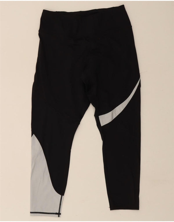 Puma Womens Crop Leggings UK 18 XL Sort Colourblock