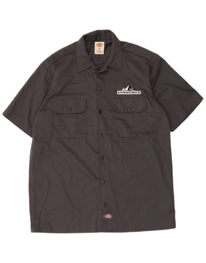 Dickies Herre grafisk kortærmet skjorte mellemgrå polyester