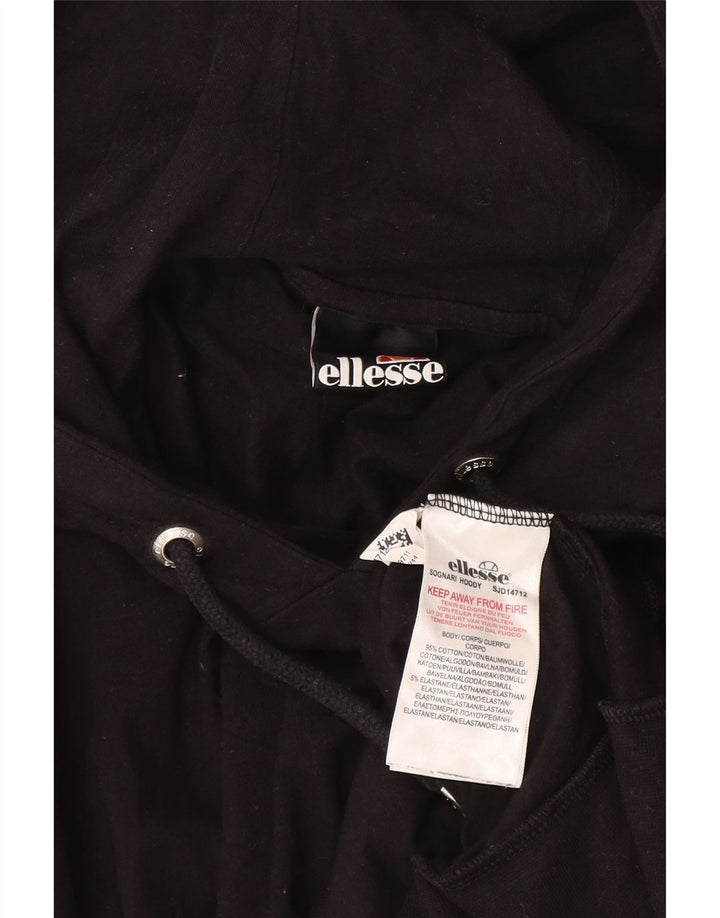Ellesse Herre Hættetrøje Jumper Medium Sort Bomuld