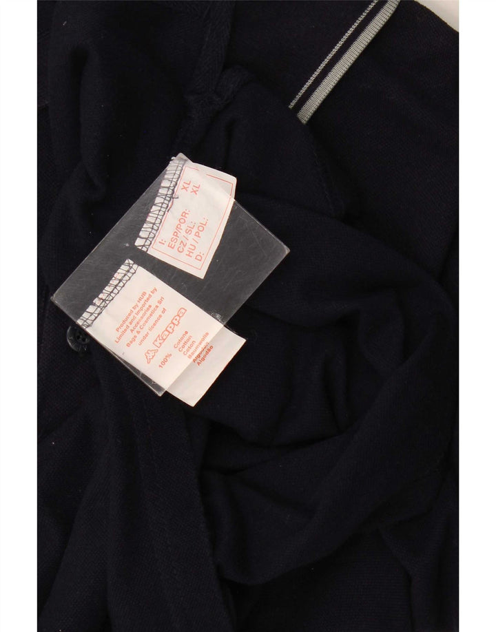 Kappa herre poloshirt XL marineblå bomuld