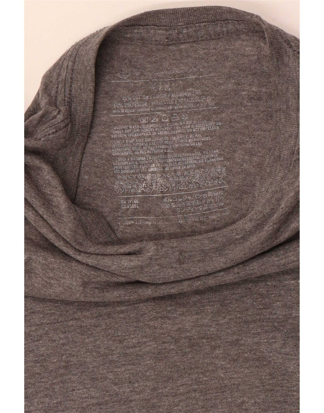 Volcom Herre Grafisk T-Shirt Top Lille Grå Bomuld