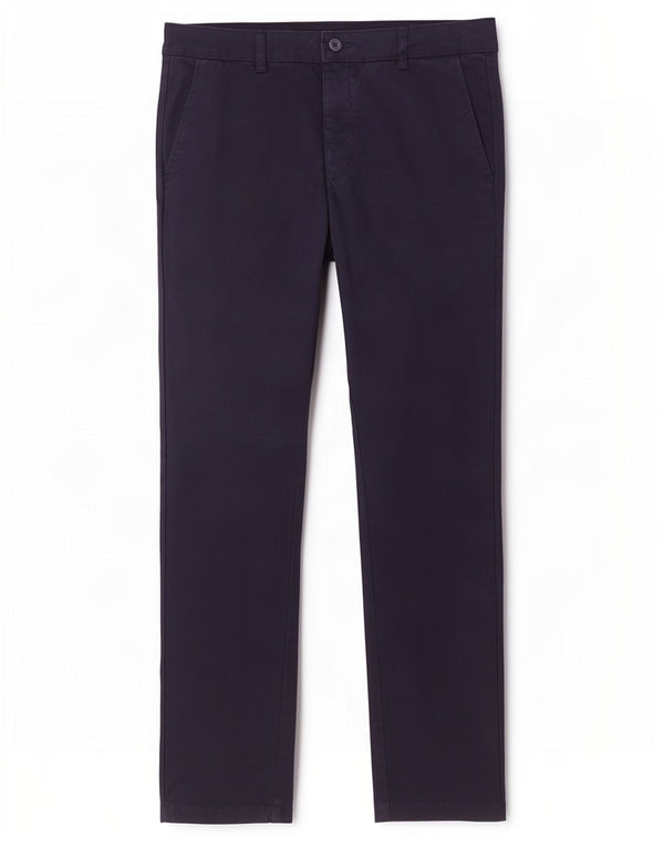 Zara Herre Slim Chino Bukser EU 42 Large W32 L31 Navy Blue