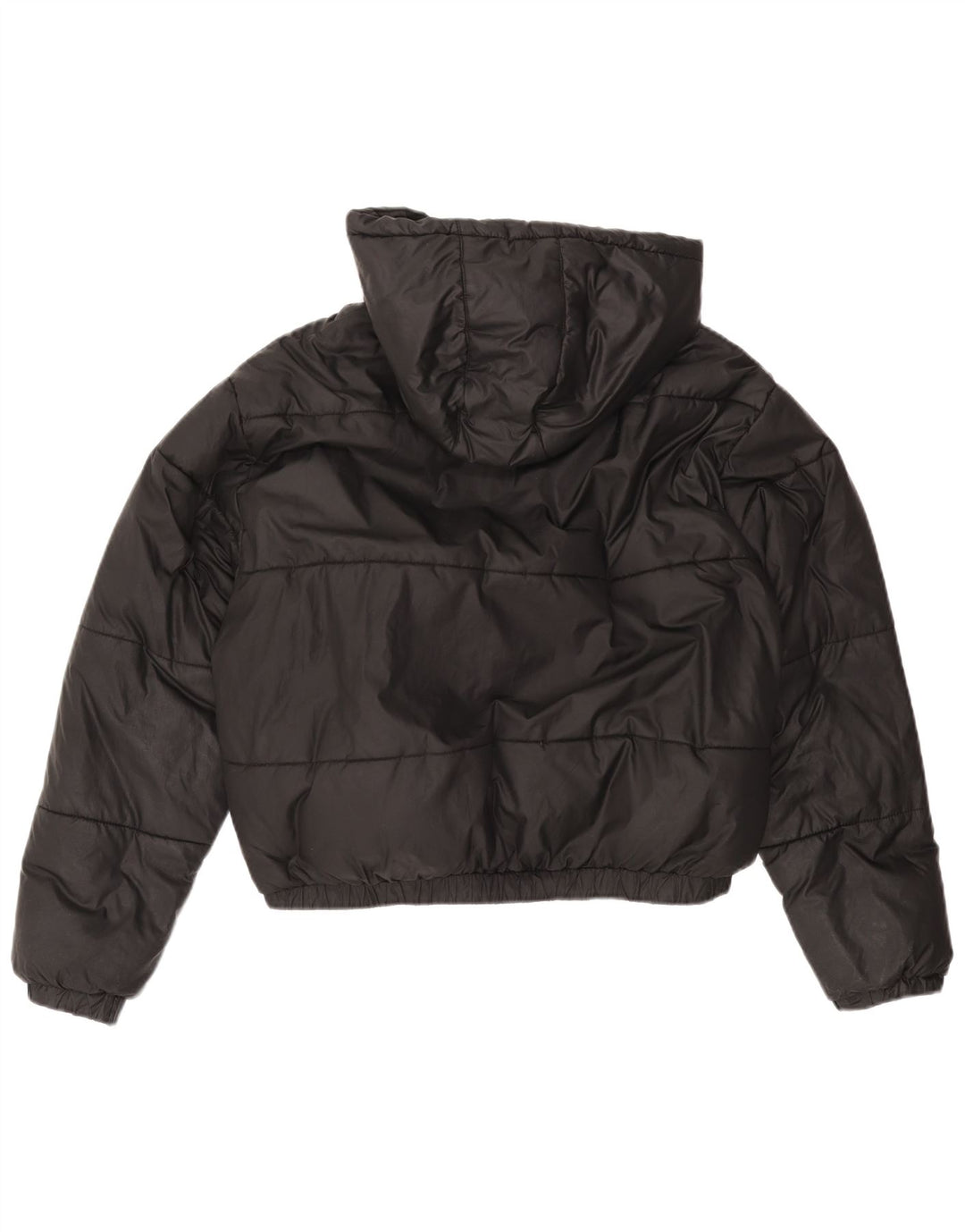 ELLESSE Oversized hættejakke til kvinder UK 12 Medium Sort polyester