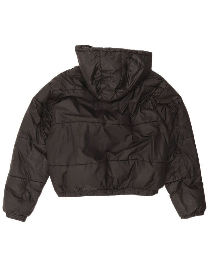 ELLESSE Oversized hættejakke til kvinder UK 12 Medium Sort polyester