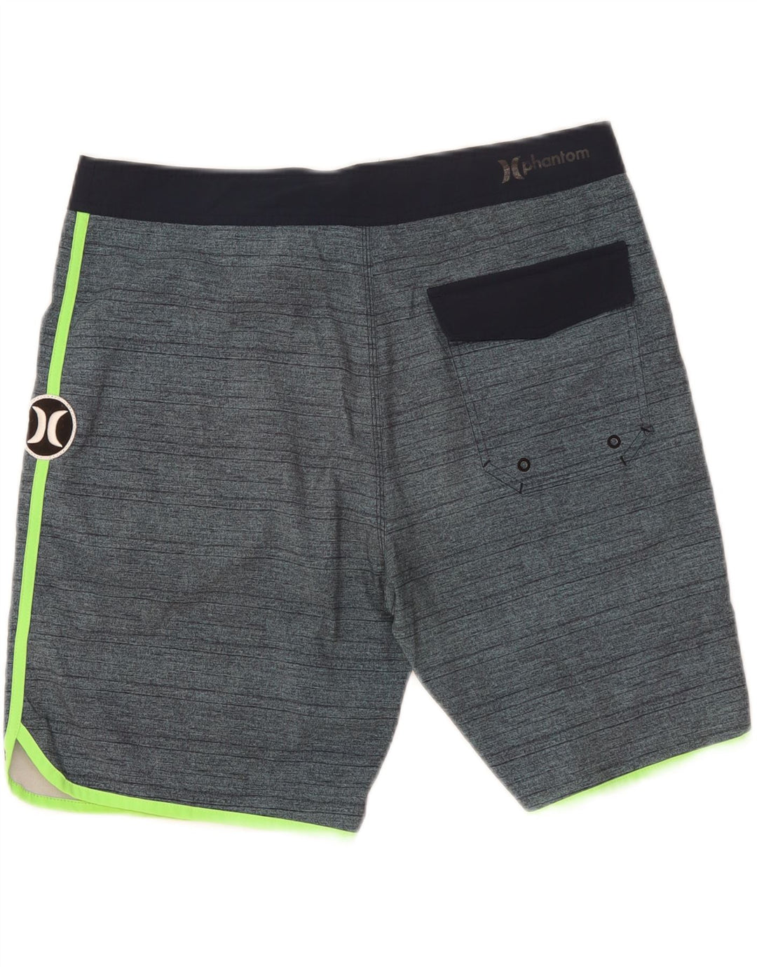 Hurley Herre grafiske svømmeshorts store blå stribede polyester