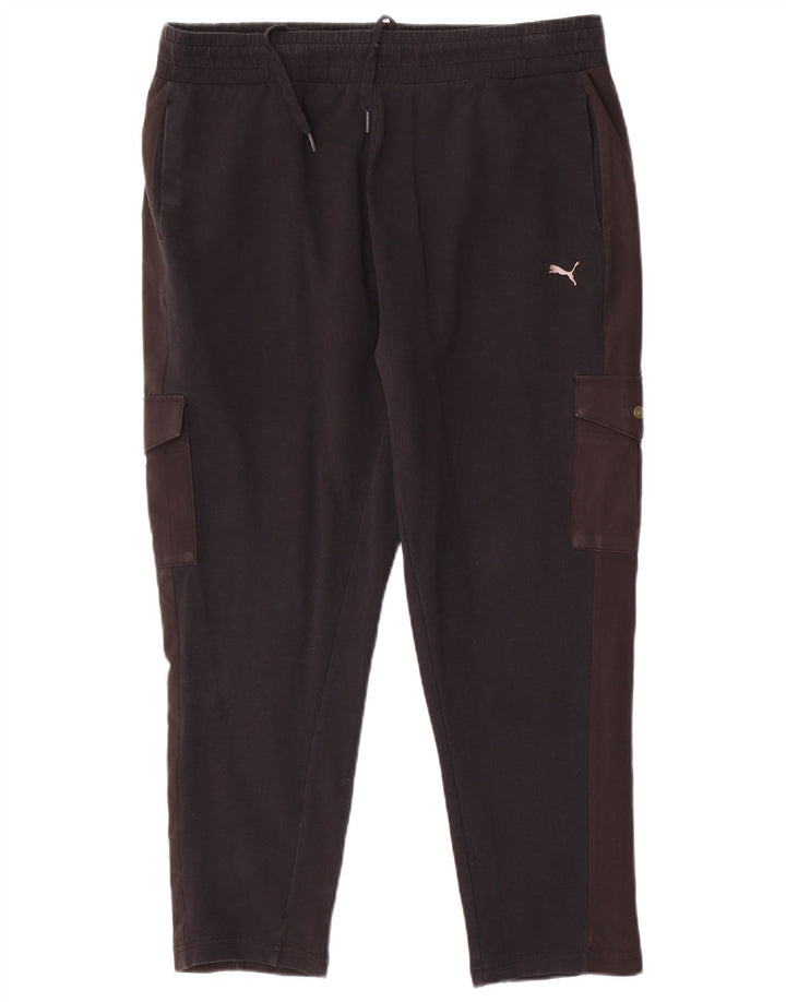 Puma Dame Cargo Træningsdragt Bukser UK 14 Large Sort
