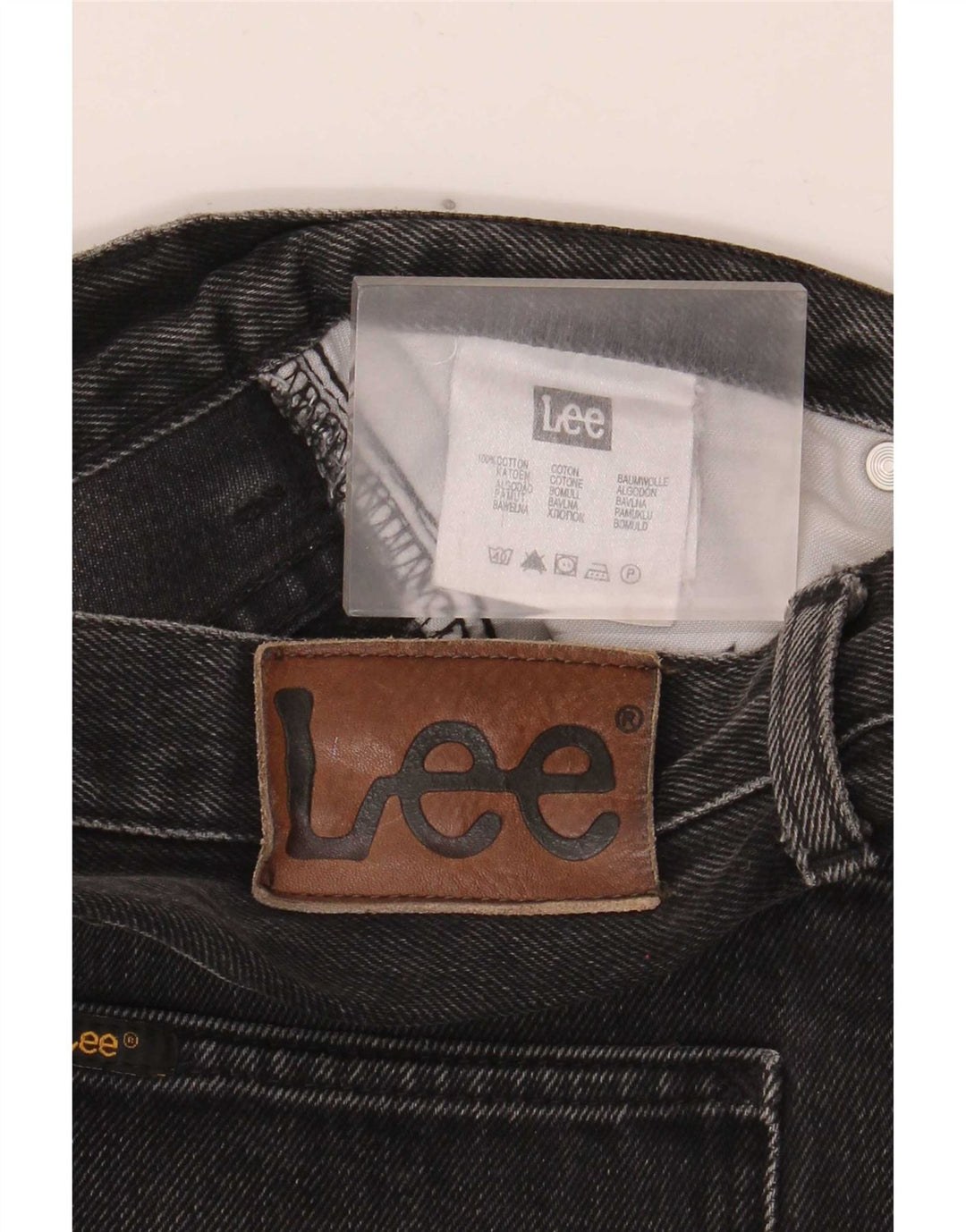 Lee Mens Brooklyn Straight Jeans W36 L34 Sort Bomuld