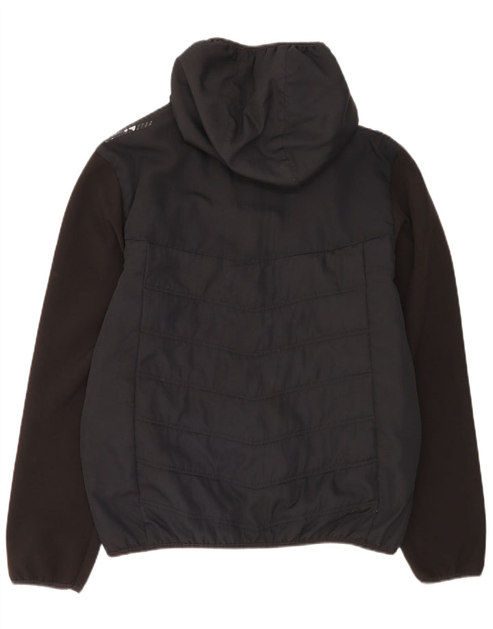 Ellesse Herre Hætte Regnjakke UK 40 Stor Sort Polyester