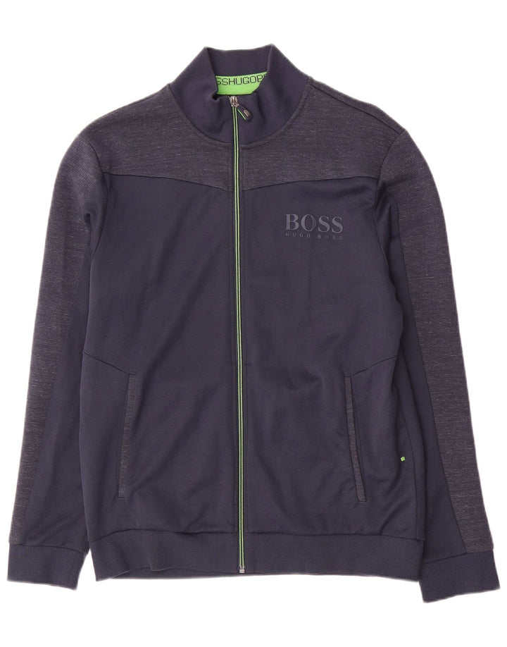 Hugo Boss Womens Regular Fit træningsdragt Topjakke UK 16 Large Navy Blue
