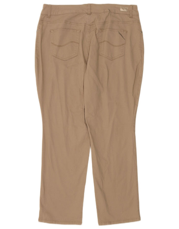 Lee Dame, mellemhøjde lige fritidsbukser US 18 2XL W36 L30 Beige
