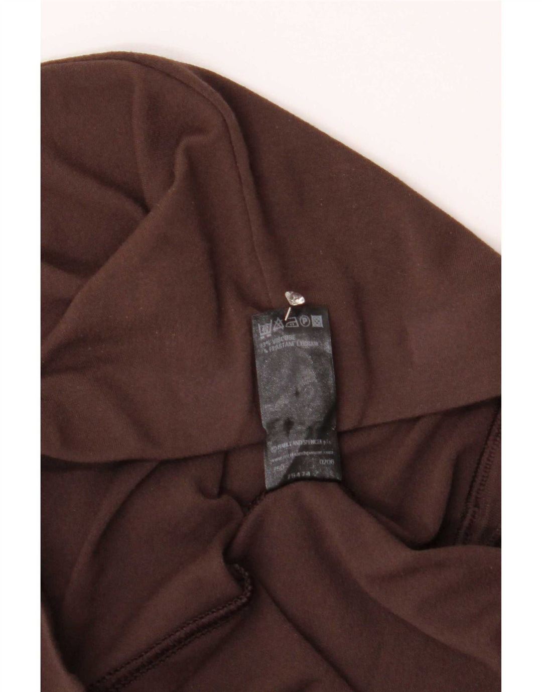 Marks & Spencer Dame Flare Leggings UK 12 Medium Brown Viscose