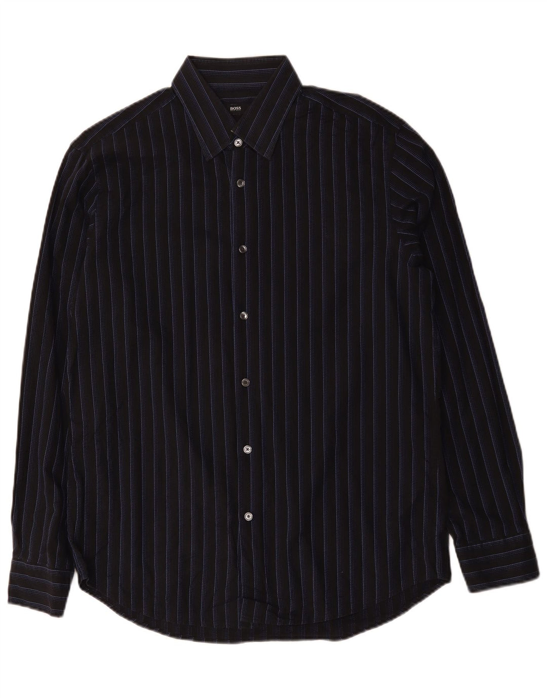 Hugo Boss Herreskjorte str. 41 16 Stor sortstribet bomuld