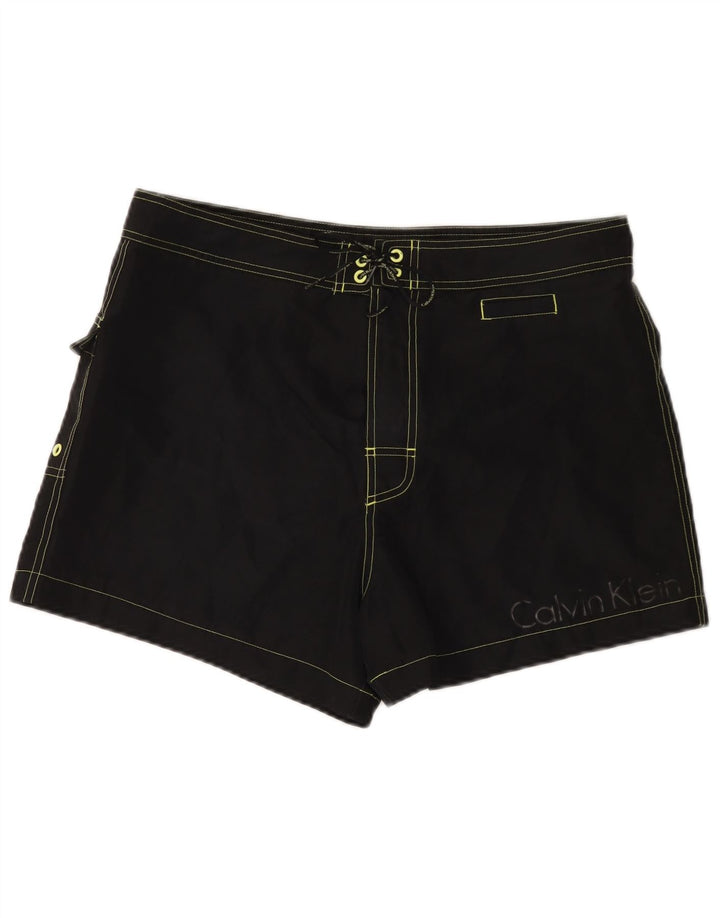 CALVIN KLEIN Grafiske badeshorts til mænd Large Sort