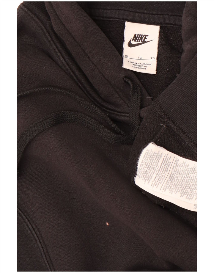 Nike hættetrøje til mænd XL sort bomuld