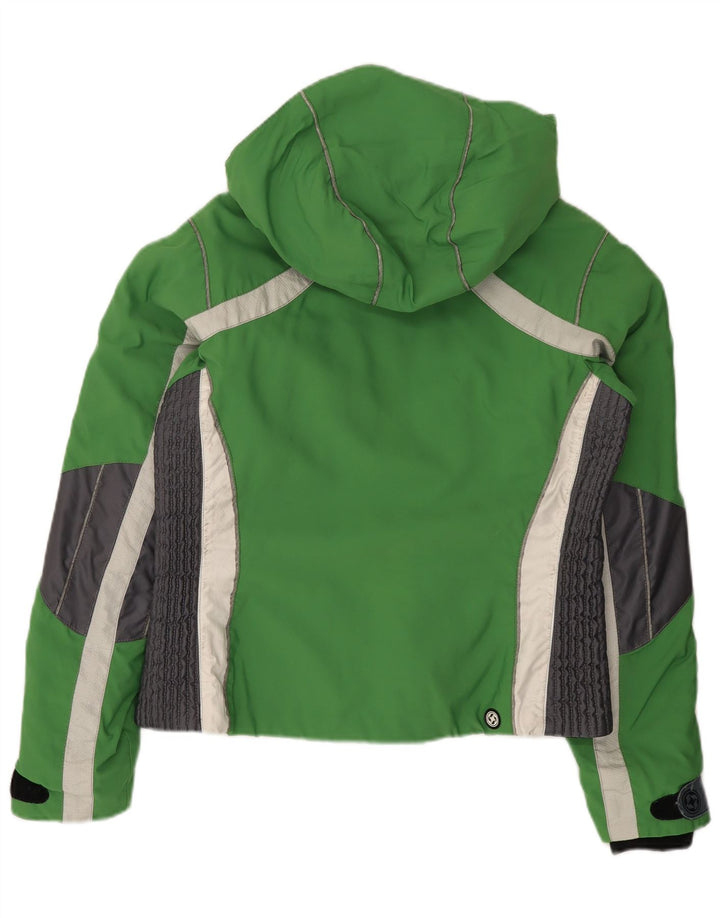 Colmar Dame Hætte Skijakke IT 46 Stor Grøn Colourblock