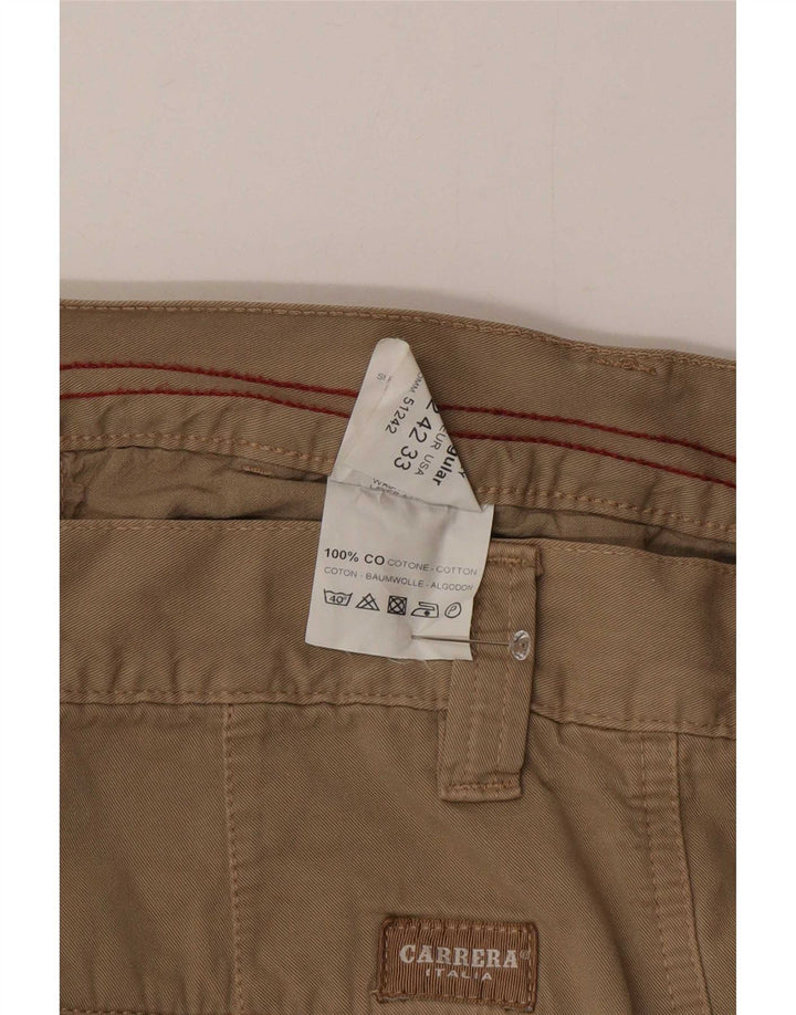 Carrera Straight Cargo Bukser til mænd IT 48 Medium W33 L34 Beige Bomuld