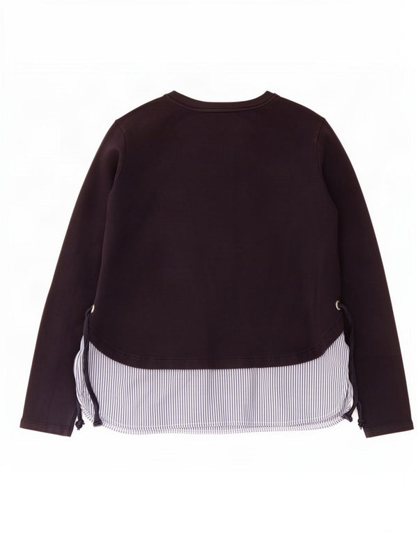 Marks & Spencer Dame Sweatshirt Jumper UK 14 Medium Navyblå Bomuld