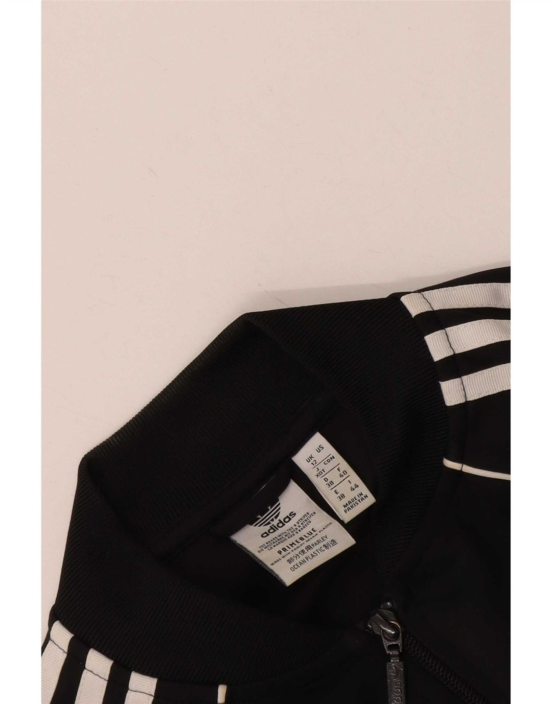Adidas Dame Prime Blue Tracksuit Top Jacket UK 12 Medium Black