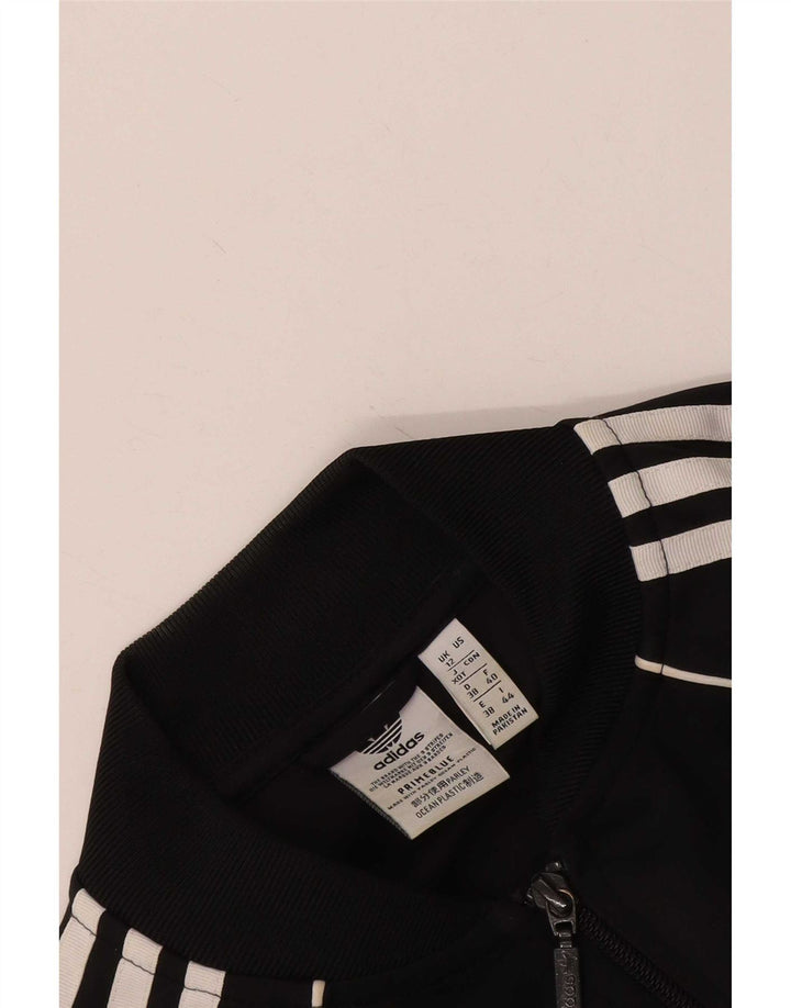Adidas Dame Prime Blue Tracksuit Top Jacket UK 12 Medium Black