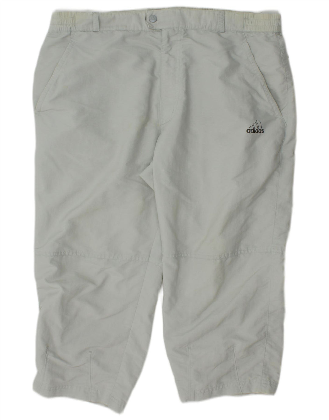 Adidas Straight Capri Bukser W34 L21 Off White Polyamid