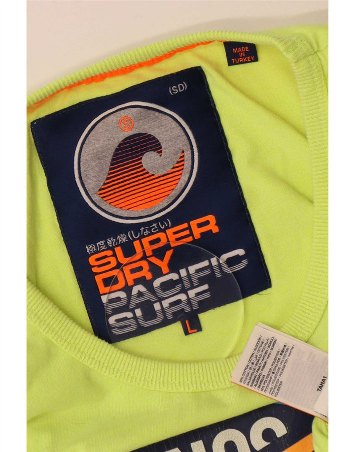 Superdry Herre grafisk vest Top Stor grøn bomuld