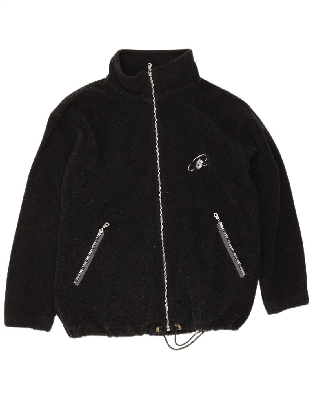 Vintage fleecejakke til mænd UK 42 XL Sort