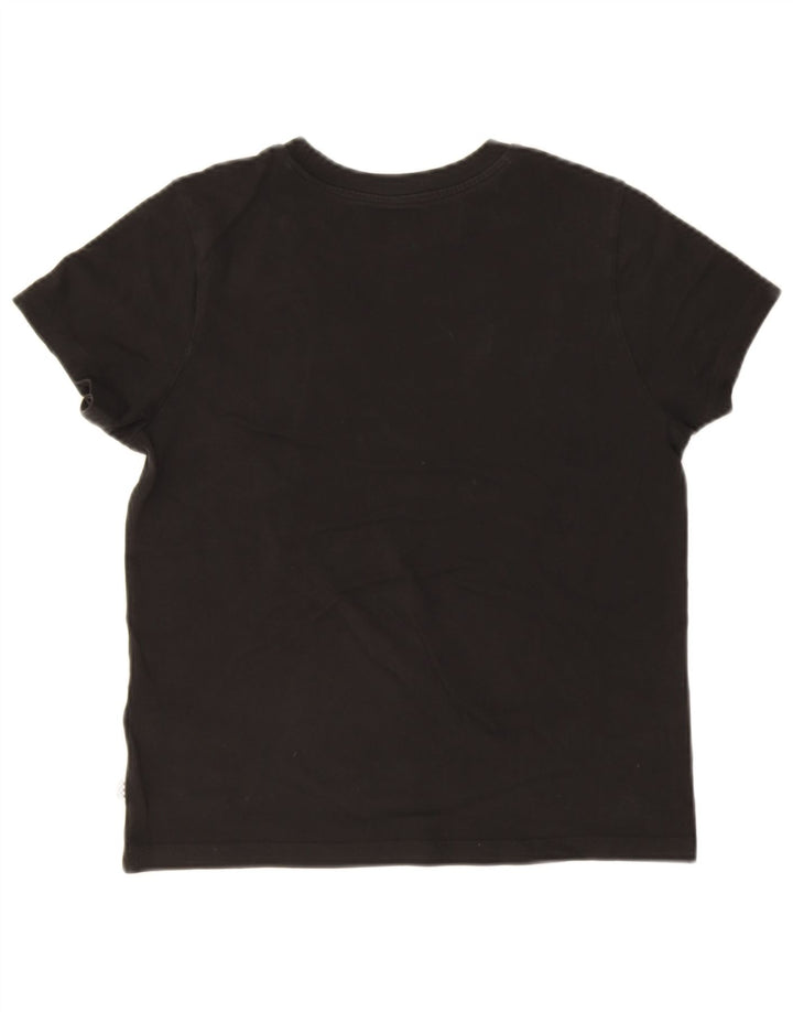 Vans Dame Crop Grafisk T-Shirt Top UK 12 Medium Sort