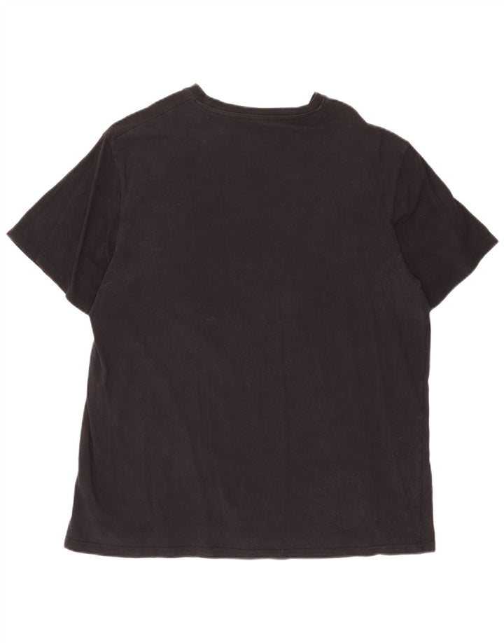 Ted Baker Herre T-Shirt Top Stor Sort Bomuld