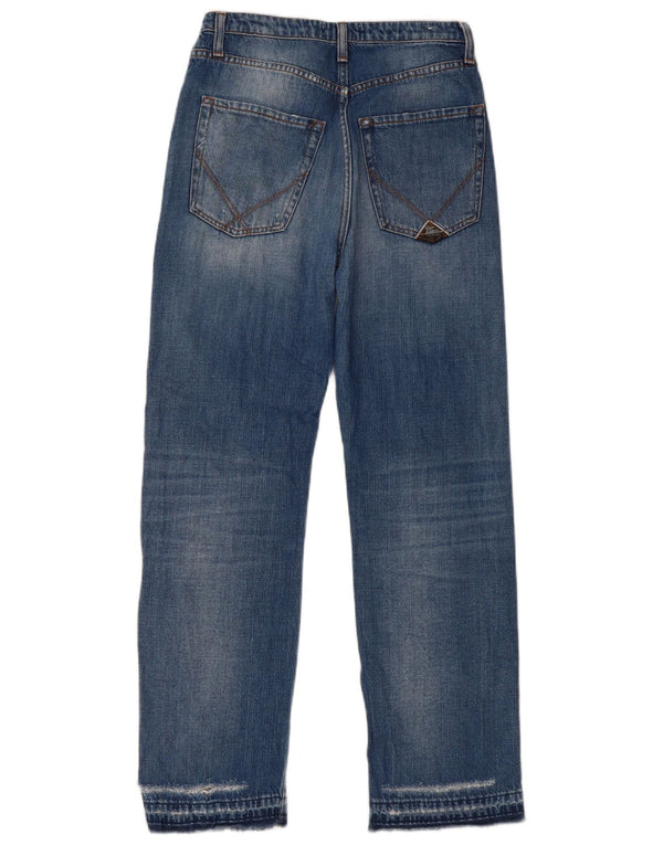 Roy Rogers Dame nødlidende højtaljede jeans W27 L29 blå bomuld