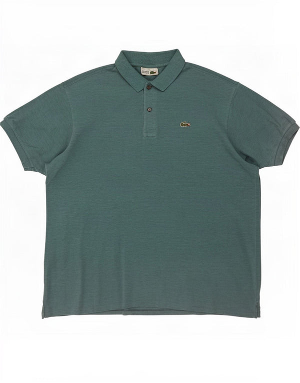 Lacoste Poloskjorte til mænd str. 7 2XL Blå Flecked Bomuld