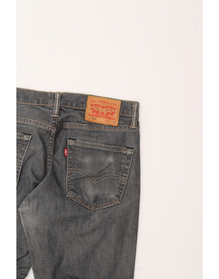 LEVI'S Mens 511 Slim Jeans W32 L28 Grey Cotton Vintage Levi's and Second-Hand Levi's from Messina Hembry 