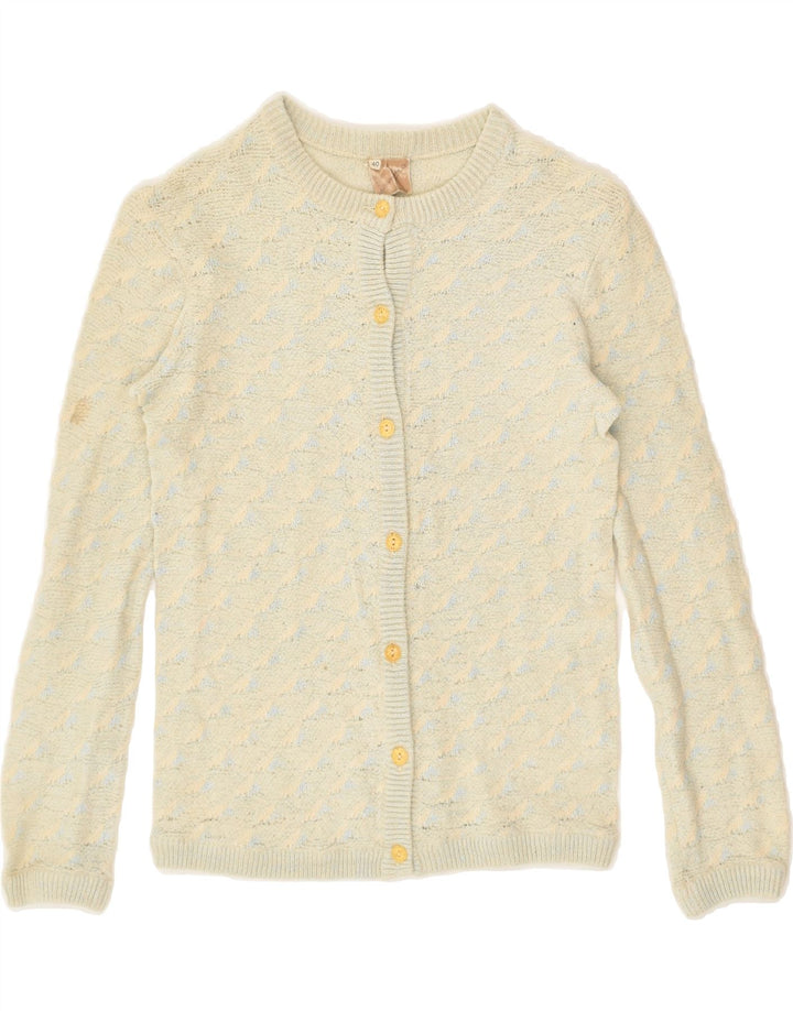 VINTAGE Womens Cardigan Sweater IT 40 Small Beige | Vintage Vintage | Thrift | Second-Hand Vintage | Used Clothing | Messina Hembry 