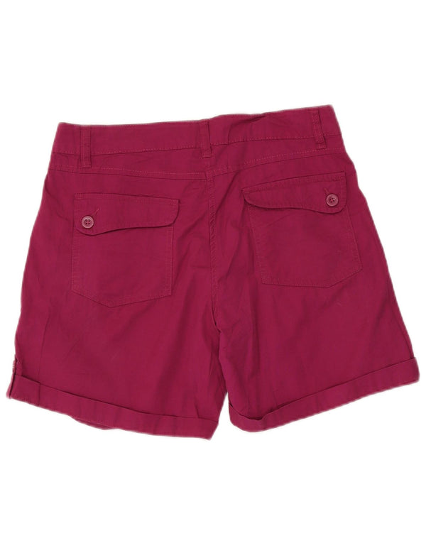 Mountain Warehouse Womens Casual Shorts UK 12 Medium W30 Pink Bomuld