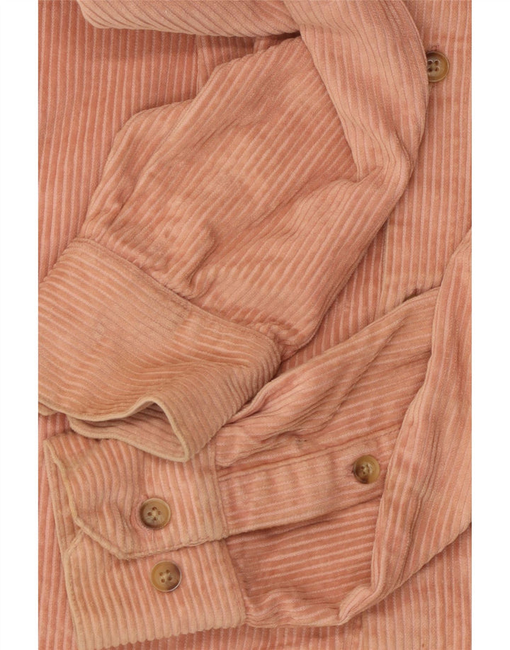 Farah Herre Casual Fit Corduroy-skjorte Medium Pink Bomuld