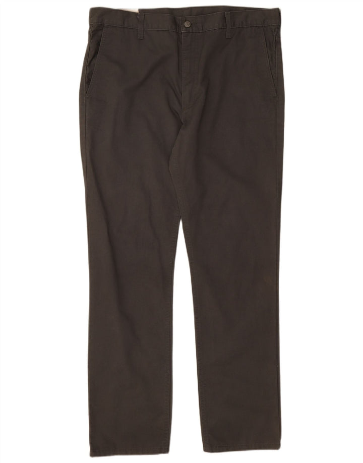 Levi's Straight Chino-bukser til mænd W36 L32 Grå bomuld