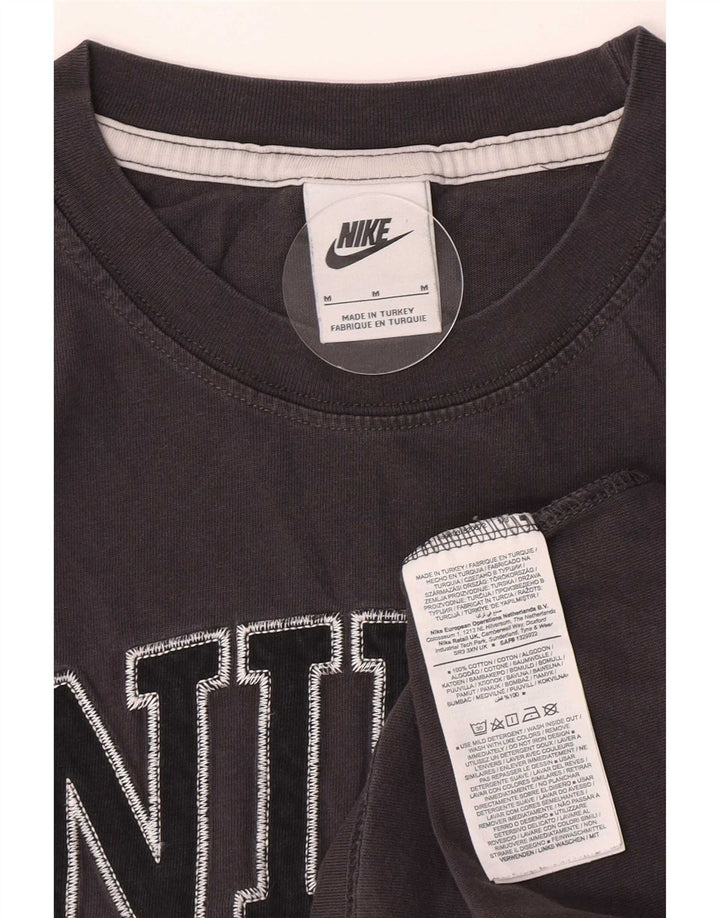 Nike Herre grafisk T-shirt Top Medium Grey Colourblock Bomuld