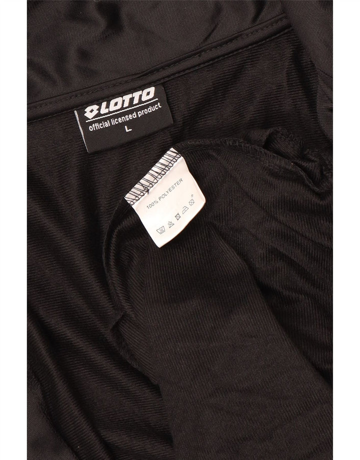 LOTTO Træningsdragt til mænd Topjakke Stor Sort Polyester