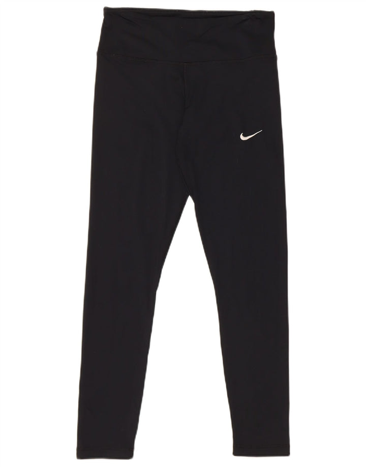 Nike Dame Leggings UK 12 Medium Sort Polyester