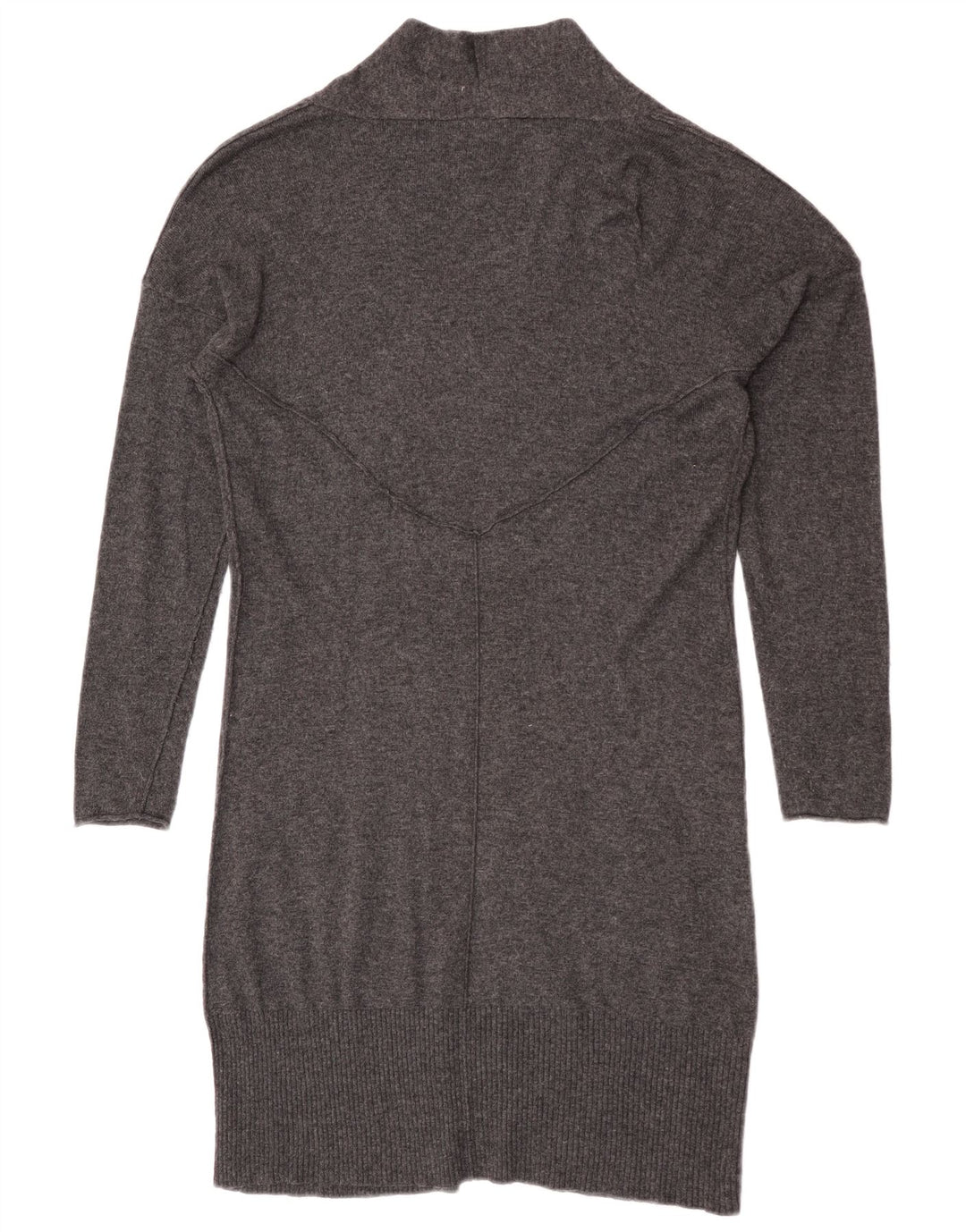 White Stuff Womens Longline Open Cardigan Sweater UK 14 Medium Grey Viscose