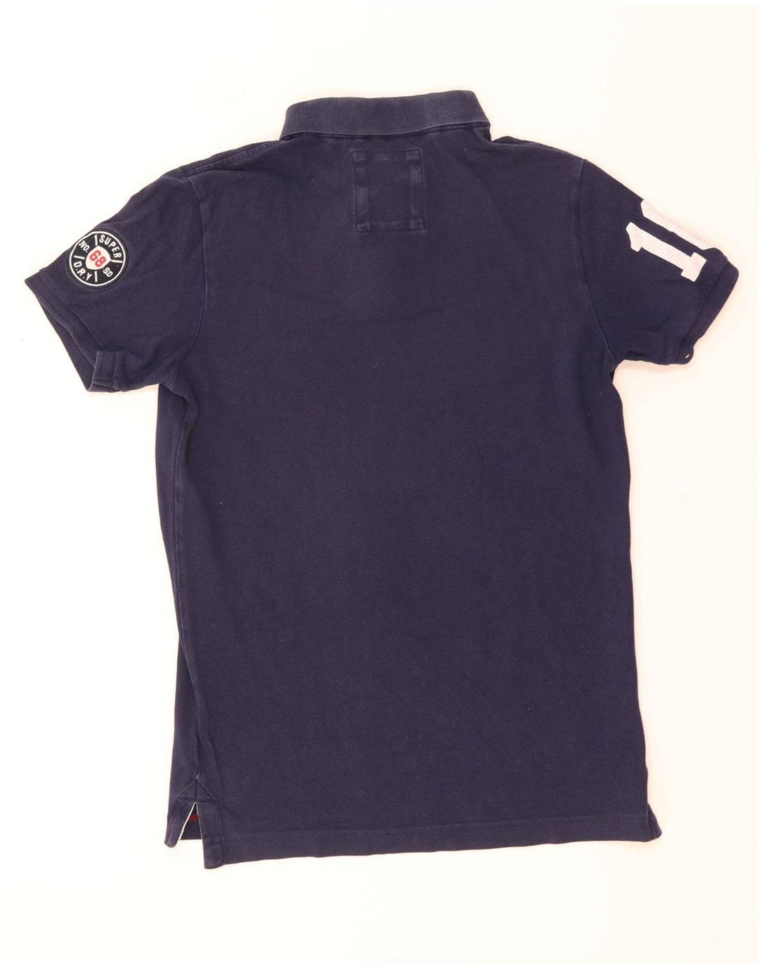 Superdry Grafisk poloshirt til mænd Stor marineblå bomuld