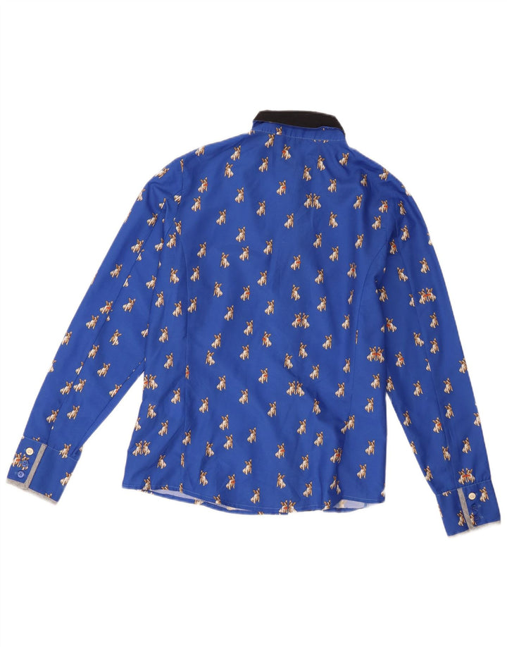 Ted Baker Dameskjorte str. 2 Small Blue Animal Print Polyester